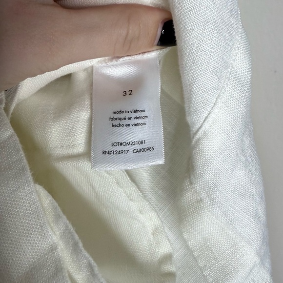 NWT Onia Linen Fixed-Waist Short Size 32 - Picture 9 of 11
